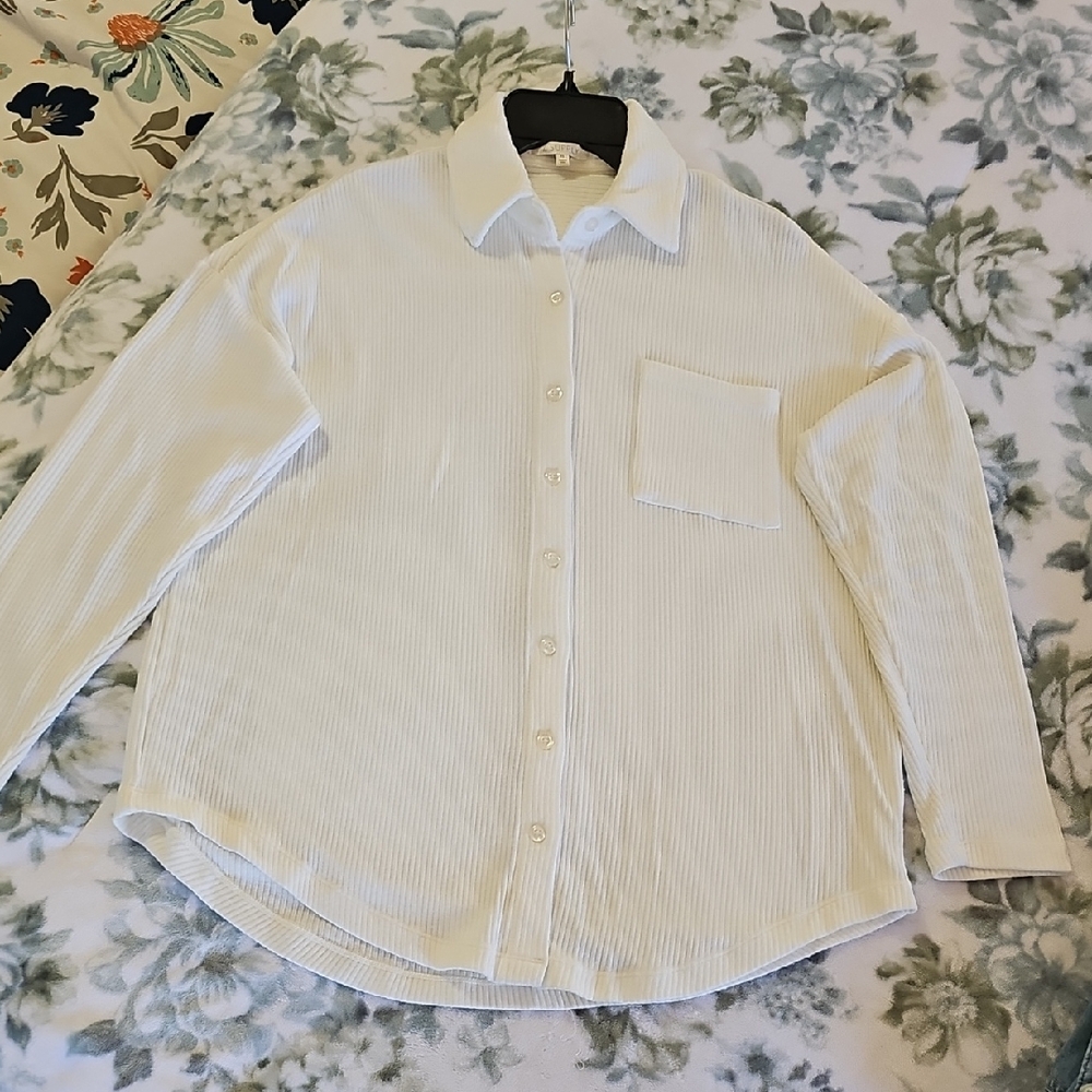 Z Supply Ivory Textured Top